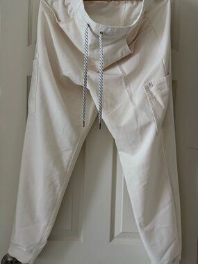 Jaanuu Stonewhite Scrub Jogger Pants with Drawstring